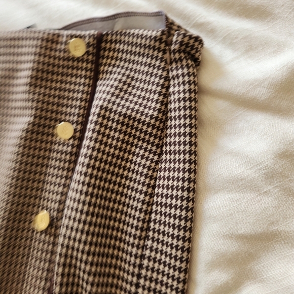 Lauren Ralph Lauren Houndstooth Knit Jacquard Skirt size Large - Picture 6 of 12